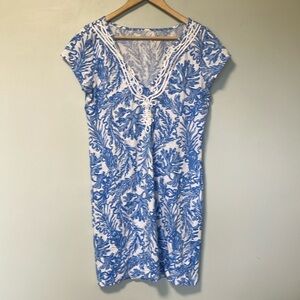 Lilly Pulitzer Blue and White Patterned Dress